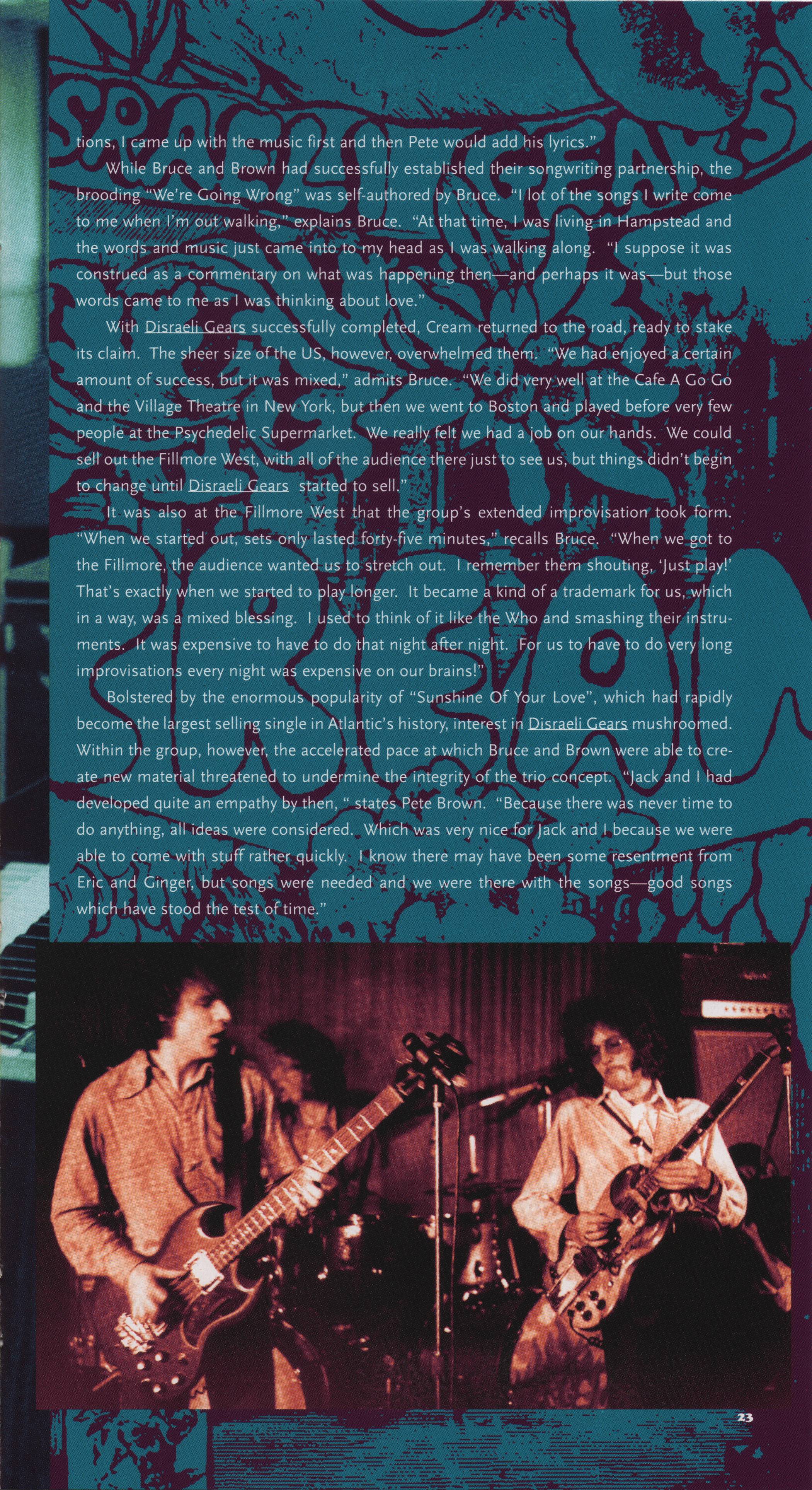 Cream Those Were the Days : Booklet 23
